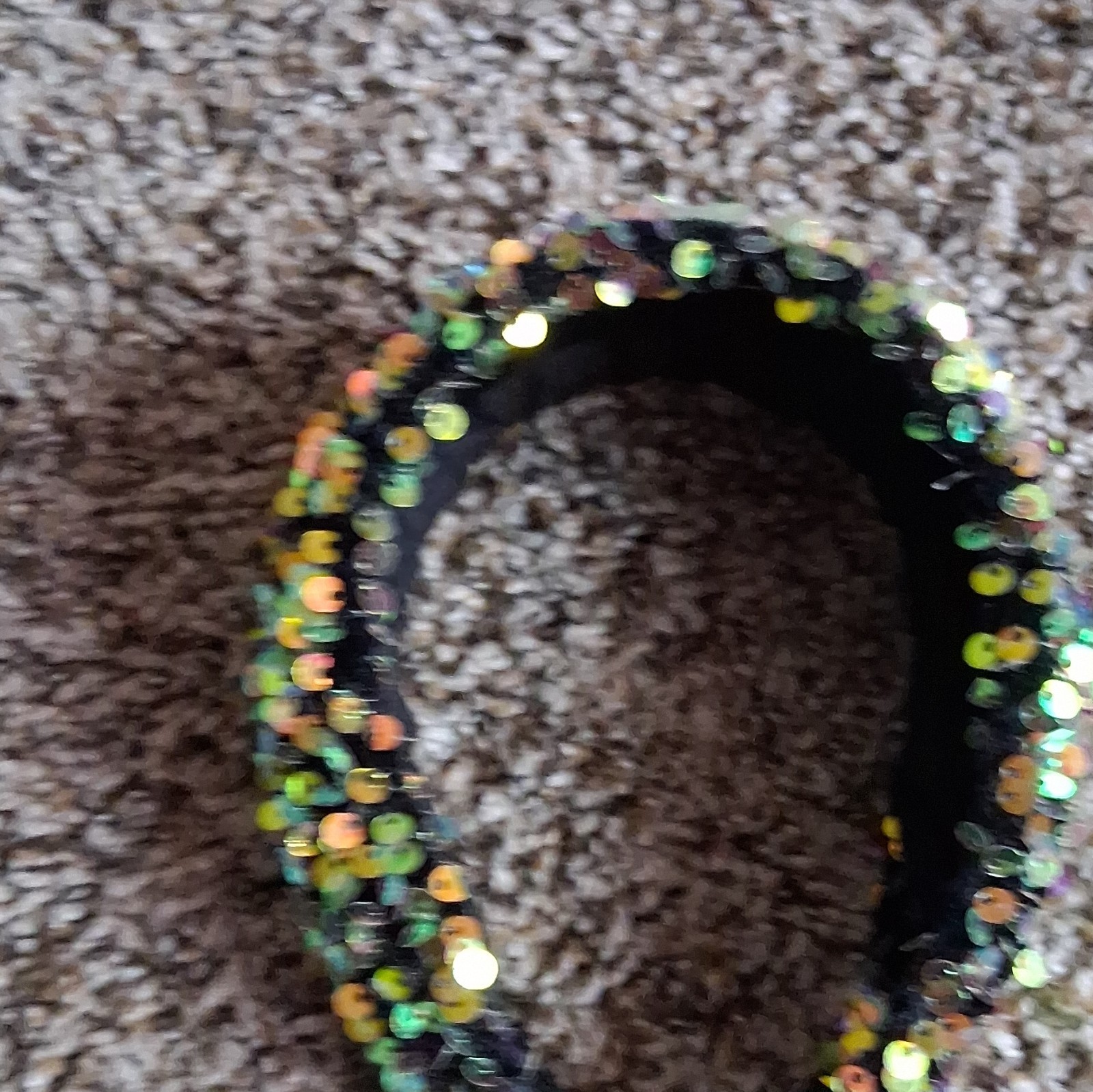 Women’s Padded Sequin Headband Black Green Gold Colorful Party/Cocktail