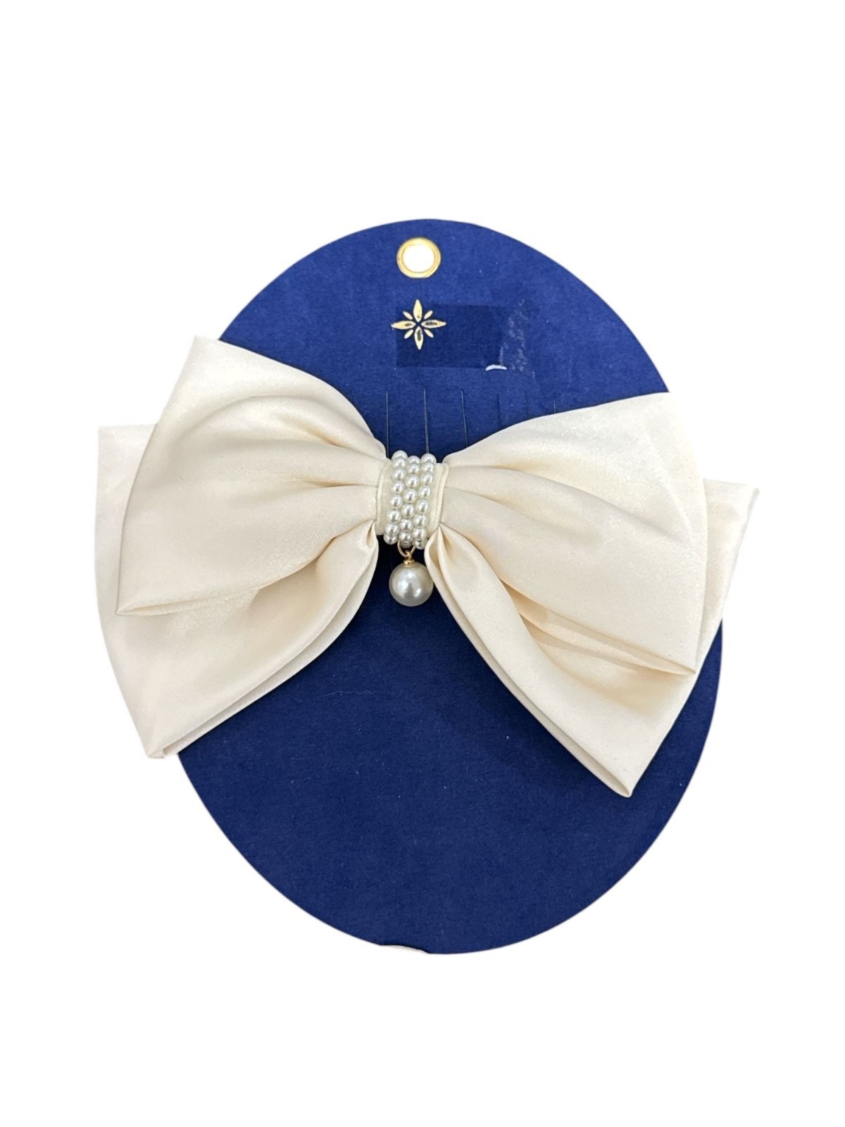 Set Of 3 Women’s Hair Bows – Satin, Mesh & Cotton