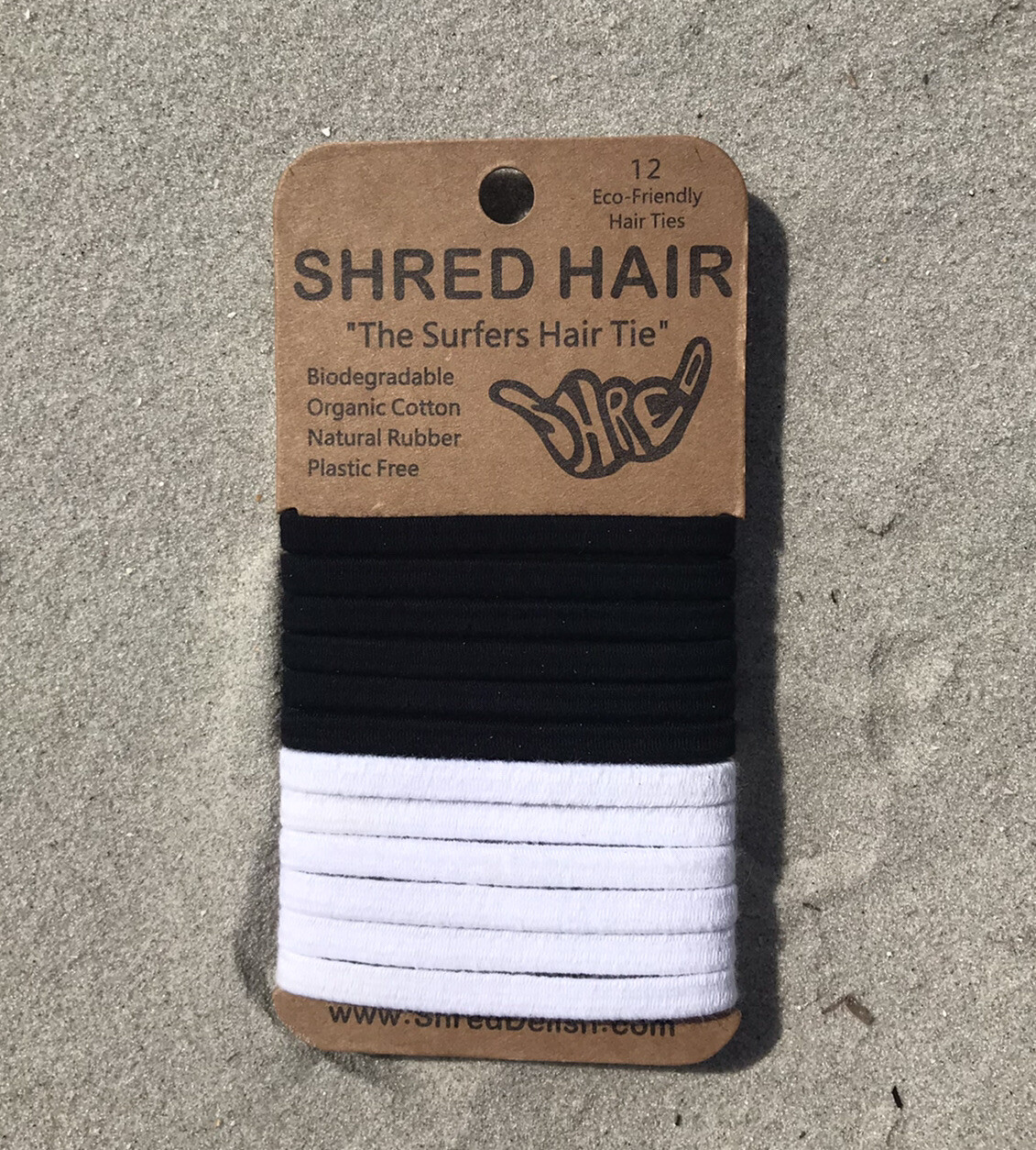 Shred Hair Ties | Biodegradable Elastic Hair Ties | Plastic Free | Eco Friendly