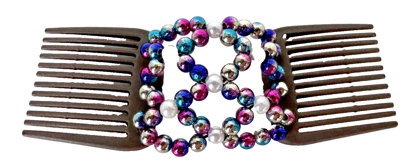 Styling Tool Magic Hair Comb Elastic Hairpin Double Comb Beaded Hair Clip
