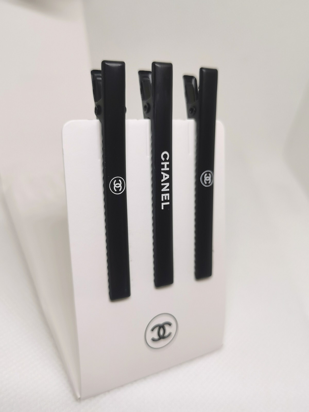 Chanel Beaute Hair Pin Hair Clip Hair Accessory Limited Black Novelty 3 Pcs Set