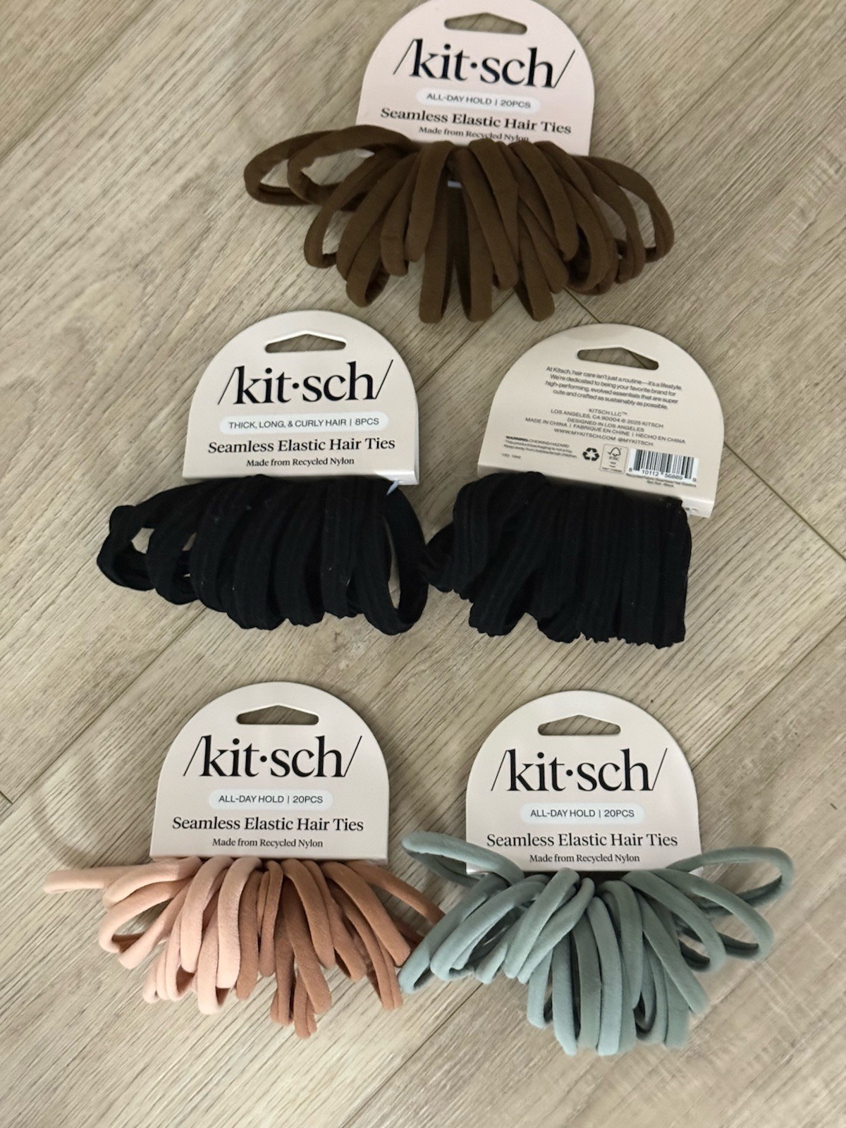 Kitsch Seamless Elastic Nylon All Day Hold Hair Ties 76 Hair Ties – New!