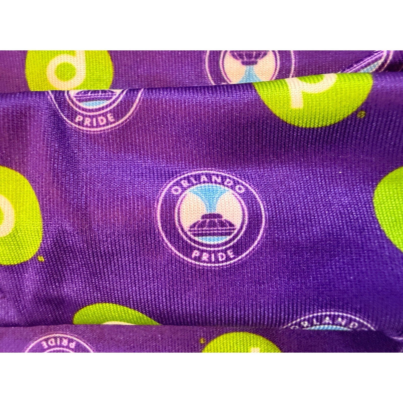 Orlando Pride NWSL Soccer Headband Purple Green Logo Athletic Hair Band