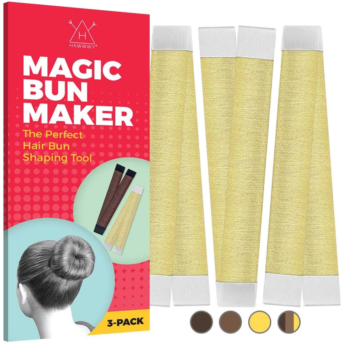 & Hair Bun Maker – Ideal For Long Hair – Easy-To-Use Donut Bun Maker – Quick,…