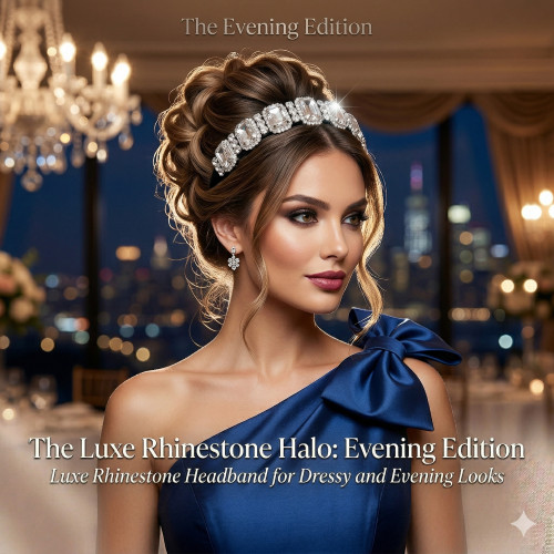 Luxe Rhinestone Headband for Dressy and Evening Looks