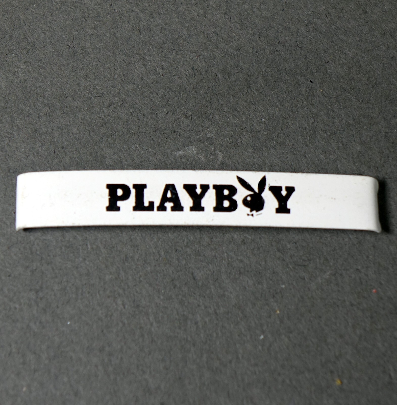 Vintage Women’s Playboy Sexy Casual White Enamel Hair Clip Barrette