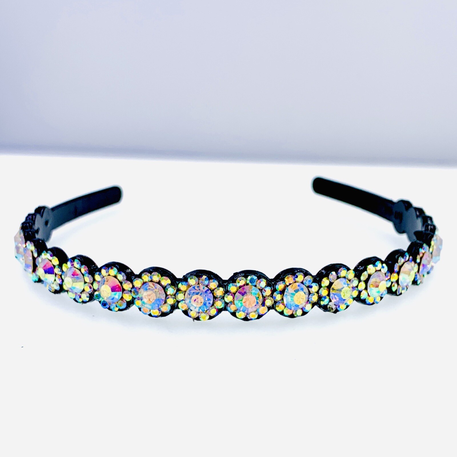 USA MOGHANT Acrylic Handmade Hairband Headband Rhinestone Crystal Elegant AB