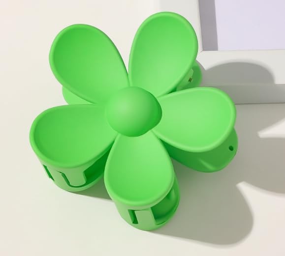 1 PCS Candy Colored Hair Claw Clips Big Sweet Flower Scrub Fruit Green Cute
