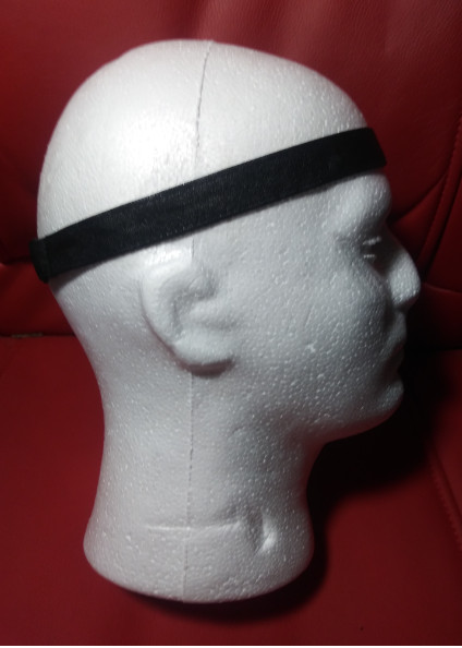 MEN’S Vegan LEATHER Headband 3/4″ Elastic Fit Set of 2 Hair Bands No-Slip THIN
