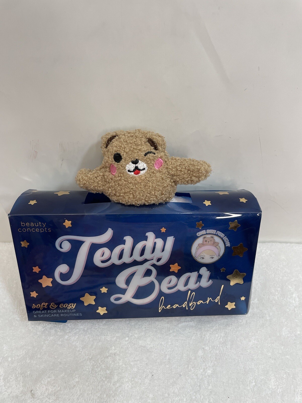 Beauty Concepts Headband Teddy Bear Make-Up-Skin-Hair Care Microfiber Headband
