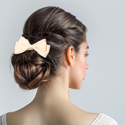 Mabor 6PCS Bow Scrunchies for Women – Cute Hair Ties Silk-Like Polyester