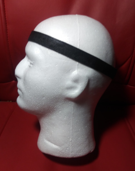 MEN’S Vegan LEATHER Headband 3/4″ Elastic Fit Set of 2 Hair Bands No-Slip THIN